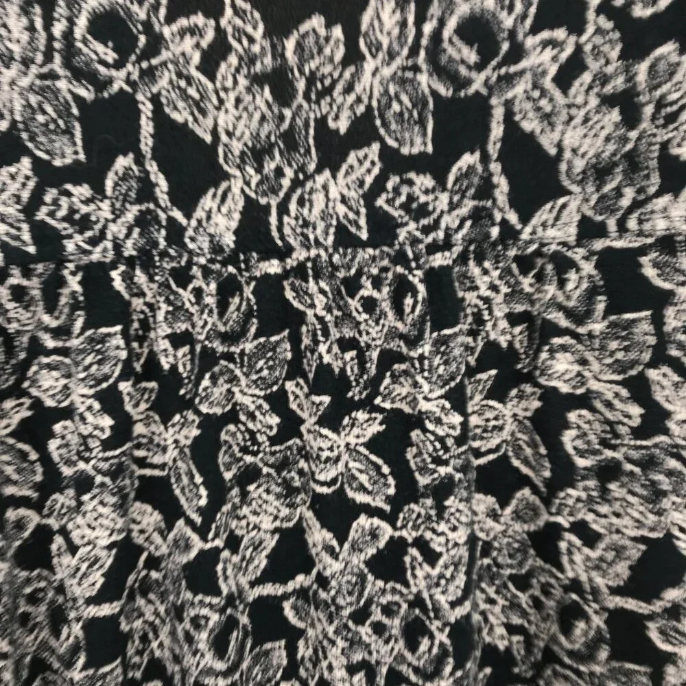 Lucky Brand Womens Black Floral Button Front Balloon Long Sleeve Blouse Size S - Picture 5 of 9